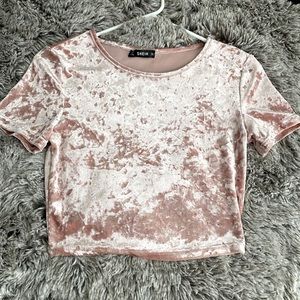 Shein (small) pink velvet shirt Women’s